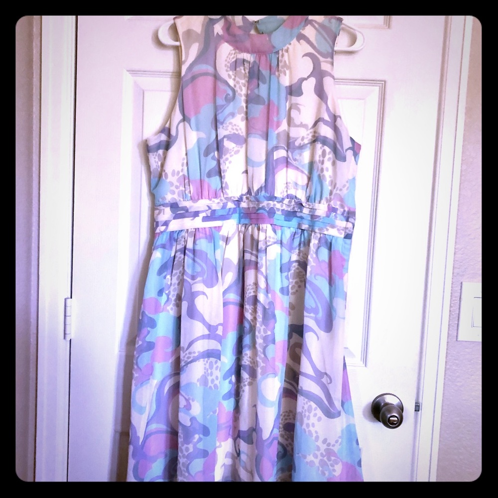 ModCloth Windy City A-Line Dress in Swirls